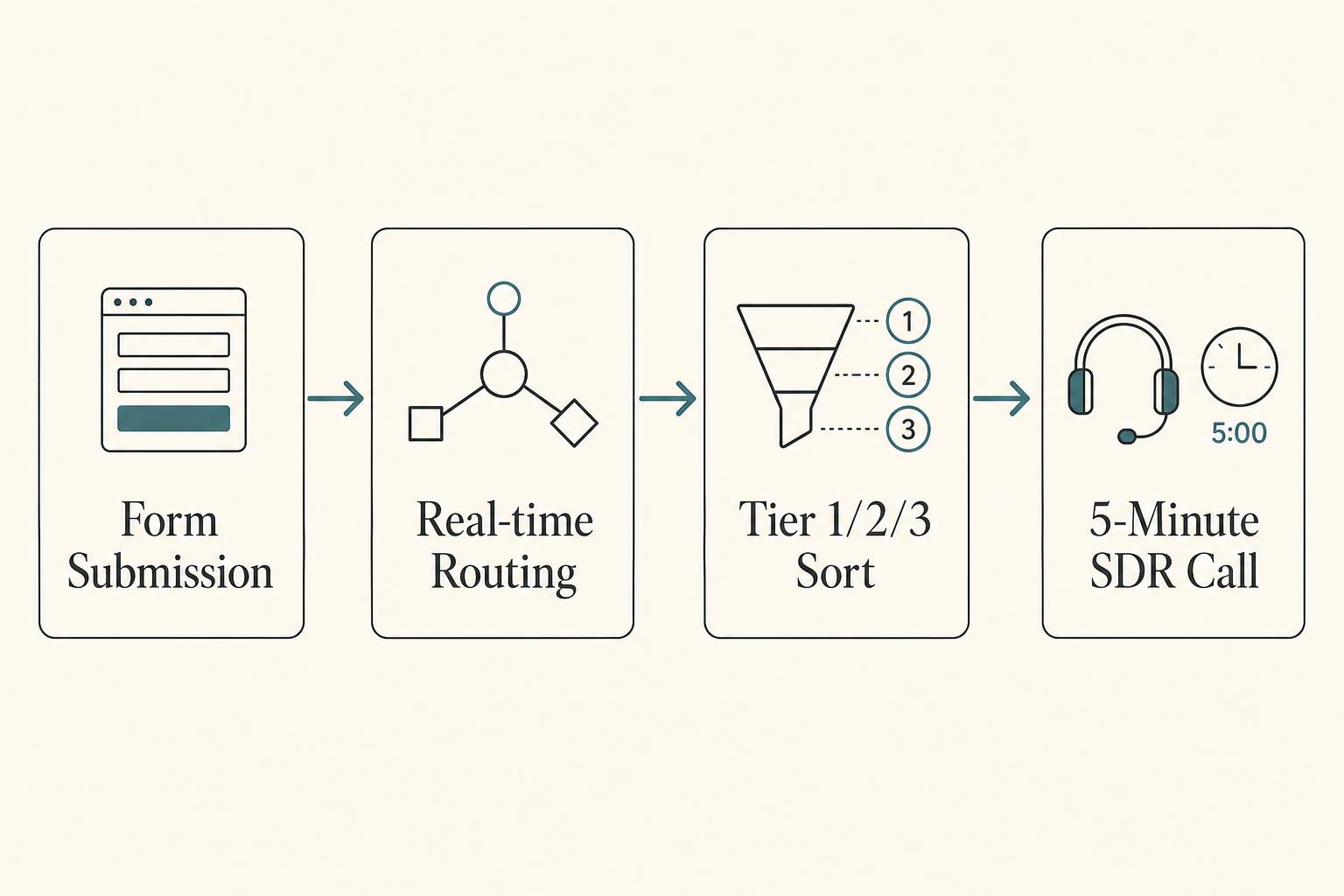 Inbound lead response workflow for Australian B2B from form fill to routing to SDR call